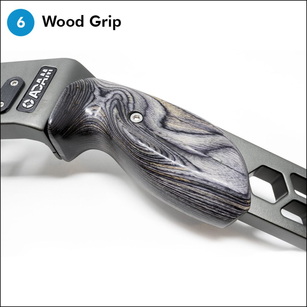 6 wood grip blue